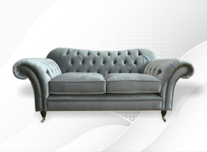 Chesterfield Textile Sofa 2 Seater Luxury Sofa Upholstery Sofas Design Fabric Sofas new